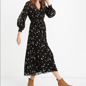 Madewell Georgette Smocked Dress